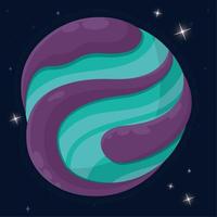 Isolated abstract colored scifi planet icon Vector illustration