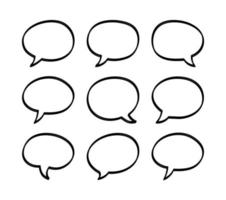 speech bubble on white background vector