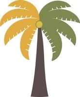 Two color palm vector icon. Palm.