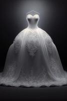 a super gorgeous and beautiful wedding dress. . photo