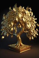 Gold fortune treefull of gold. photo