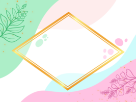 Pastel Frame Background Illustration png