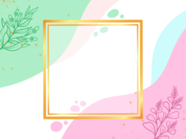 Pastel Background Frame Illustration png