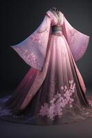 Chinese Hanfu dress. . photo