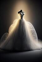 a super gorgeous and beautiful wedding dress. . photo