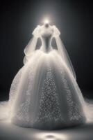 super gorgeous beautiful wedding dress. . photo