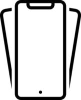 line icon for phone vector