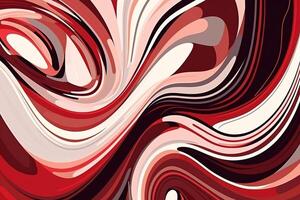 Abstract Graceful Balance White Red Background Illustration with photo