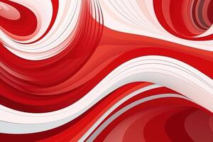 Abstract Graceful Balance White Red Background Illustration with photo