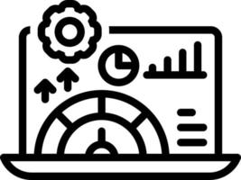 line icon for performance vector
