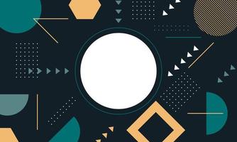 Geometrical background with flat shapes. - Vector. vector