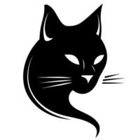 domestic animal mammal cat head vector