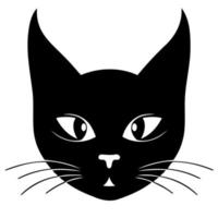 domestic animal mammal cat head vector