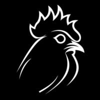 chicken bird animal head vector