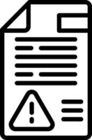 line icon for disclaimers vector