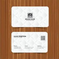 Simple business card template design with mockup vector