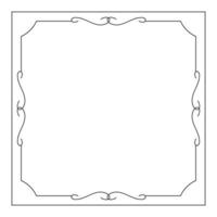 hand drawn outline background and frame vector