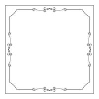 hand drawn outline background and frame vector