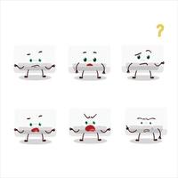 Cartoon character of air conditioner with what expression vector