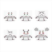 Air conditioner cartoon character with various angry expressions vector