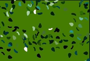 Light Green vector background with abstract forms.