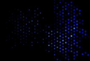 Dark BLUE vector cover with spots.