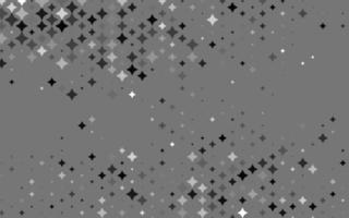 Light Silver, Gray vector texture with beautiful stars.