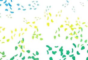Light Blue, Yellow vector template with memphis shapes.