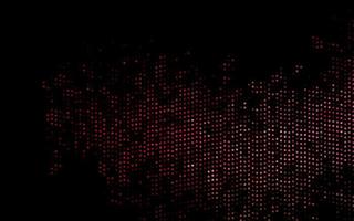 Dark Red, Yellow vector background with bubbles.