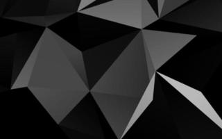 Dark Silver, Gray vector abstract polygonal texture.