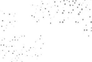 Light Silver, Gray vector pattern with symbol of cards.
