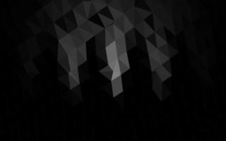 plata oscura, textura de mosaico de triángulo de vector gris.