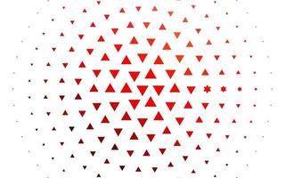 patrón de vector rojo claro en estilo poligonal.