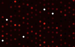 Dark Red vector backdrop with dots.