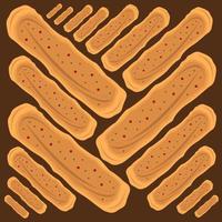 Fried mozzarella sticks vector illustration for graphic design and decorative element