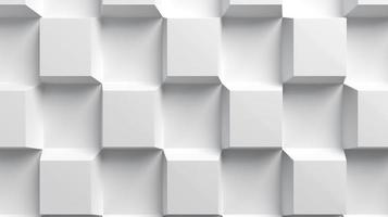 Abstract 3d rendering of white hexagons. Futuristic background photo