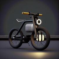 bicicleta inspirado por el imagen tiro de llave generativo ai foto