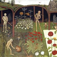 jardín de muerte muerte jardinería fresco cuadro. generativo ai foto