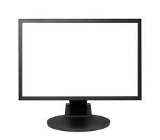 Computer monitor isolated photo