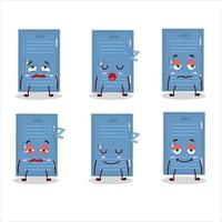 Cartoon character of locker with sleepy expression vector