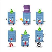 Cartoon character of locker with various circus shows vector