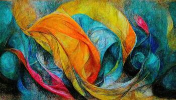 An artistic abstract brush stroke painting background. photo