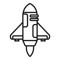 Ship launch icon outline vector. Rocket fire vector