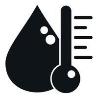 Repair temperature icon simple vector. Refrigerator service vector