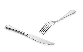 fork and knife isolated photo