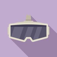 Virtual reality icon flat vector. Vr headset vector