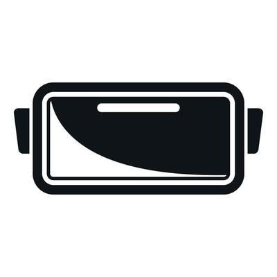 Futuristic vr glasses icon simple vector. Virtual reality