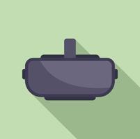 3d glasses icon flat vector. Vr headset vector