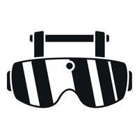 Vr small glasses icon simple vector. Game mask vector