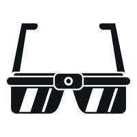 Cyber gamer icon simple vector. Vr headset vector